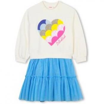 Billieblush Vestido Versátil para Niñas: Poliéster, Manga Larga