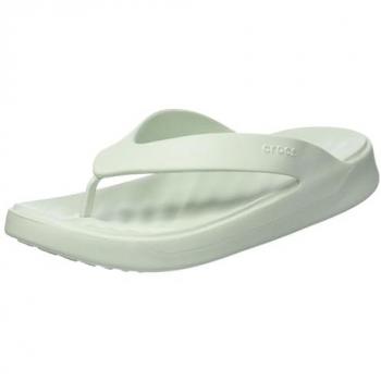 Chanclas Crocs Getaway Flip blanco y verde menta mujer 41-42