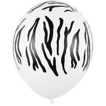 Zebra‑Balloon Set 30 cm – Pastellweiß, 50 Stück pro Paket