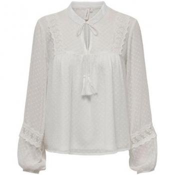 Blusa Elegante Tessa Eliza Donna Bianco