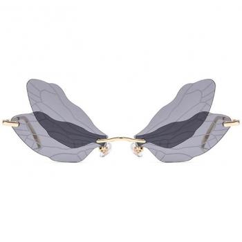 Rimless Butterfly Sunglasses