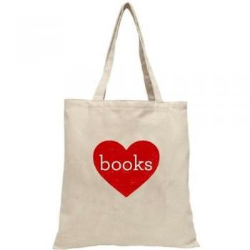 Heart Books Tote