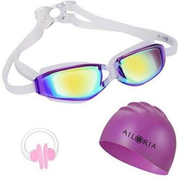 AILORIA Triton Unisex Schwimm-Set – Erwachsene, 1‑Size, Purpur