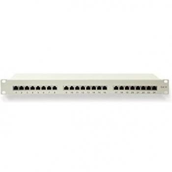 CAT.6 Patchpanel 24-Port RED4POWER R4-N118G, 19, grau