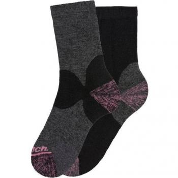 Bench Wandernetz Socken – 2‑Paar flauschige 36 % Wolle