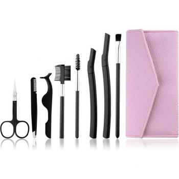 Kit de toilettage pour sourcils, 8 en 1, sac de voyage inclus, Q81B