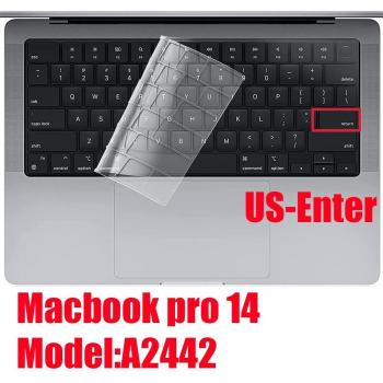 Protector TPU Transparente para MacBook Pro 14 y 16