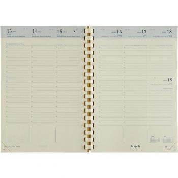 Recharge agenda scolaire Brepols Bretime 16 mois avec semainier par heure