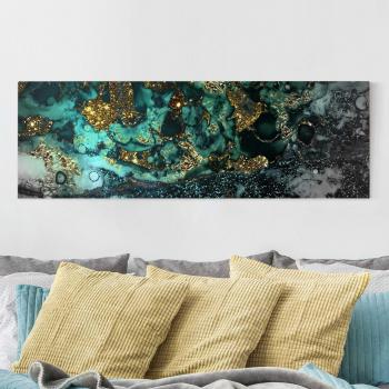 Cuadro de Playa Nocturna en Lienzo – 90 × 30 cm