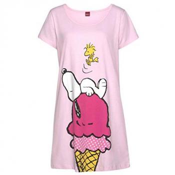 Camicia Notte Peanuts Bianco