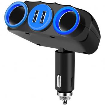 Vakoss TP‑3268K 2,1 A USB‑A Auto‑Adapter (Schwarz & Blau)