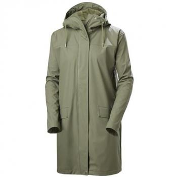 EcoShield Moss Women’s Waterproof Green Coat – XS