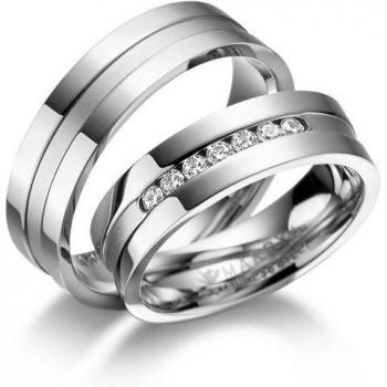 Trauring aus Edelstahl – MARRYA Damen Ring, 56 mm