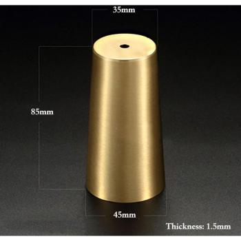 Tube protecteur en laiton pour pieds de table