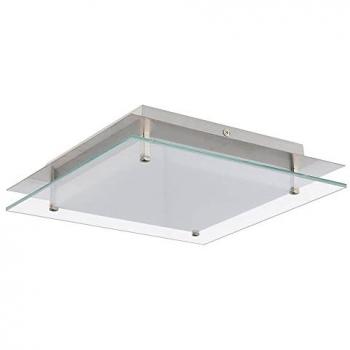Lampada da camera da letto plafoniera dimmerabile vetro satinato 40W 2000Lm