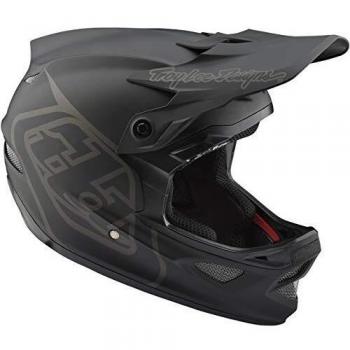 Troy Lee Designs XS D3 Fiberlite Mono Black, Accesorio para Adultos, Color Negro
