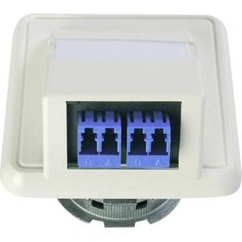 Prise fibre optique Telegärtner 100022459 1 pc blanc-alpin