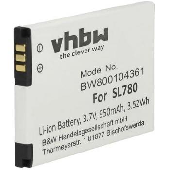 Vhbw Akku für Siemens Gigaset SL350, SL350H, SL400, SL400A, SL400H (950mAh, 3,7V, Li-Ion)