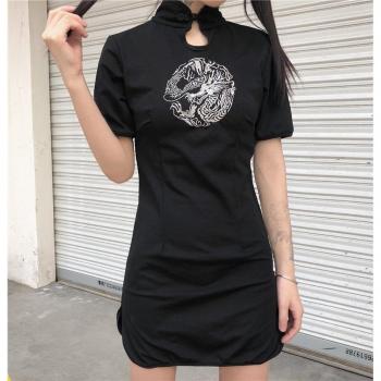 Cheongsam de Fiesta con Diseño de Dragón
