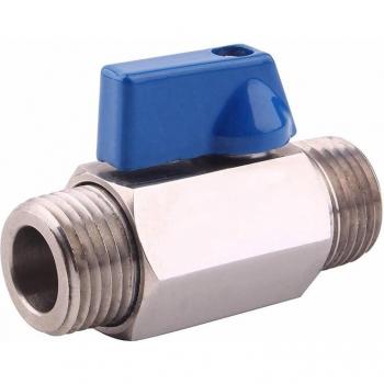 Mini Ballventil 1/2 Zoll 304 Edelstahl NPT Männlich-Männlich