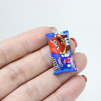 Yamily 10pcs Resin Simulation Candy Charm Pendants