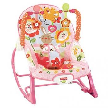 Fisher-Price Hamaca crece conmigo conejitos divertidos rosa para bebé