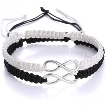 Bracelet Amoureux BFF – Noir et Blanc