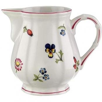 Villeroy & Boch Small Petite Fleur Milk Jug, 250 ml, Height: 7.5 cm, High-Quality Porcelain, Multi-Color