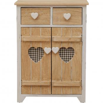 Rebecca Alacena Mueble Blanco y Beige 70x51x30