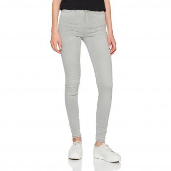 Pantalones Vaqueros VERO MODA Vmseven Nw Super Slim, Mujer, Gris