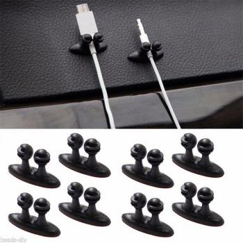 8PCS Adhesive Cable Holders for Cars