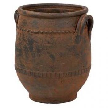 Vaso de Jardín Cerámico Marrón – 35×35×43 cm