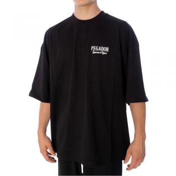 Chemise t‑shirt noir avec design boxy raccoon