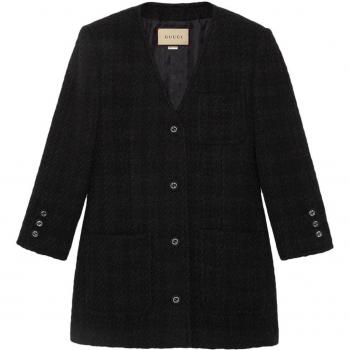Gucci Black Tweed Cruise Jacket for Women