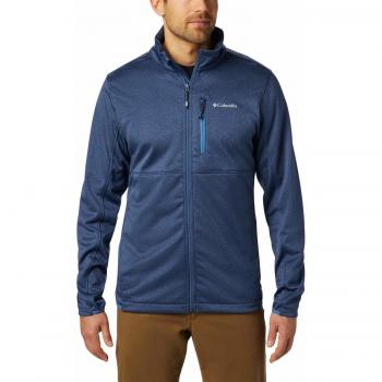Columbia Chaqueta Outdoor Elements con Cremallera, Hombre, Azul (Dark-Mountain/Scout-Blue), L