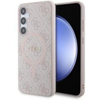 Custodia in pelle Guess 4G per Samsung Galaxy S24 con anello