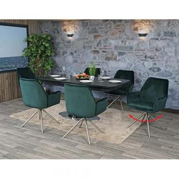 Silla de Comedor Verde Acero Inoxidable HWC G67