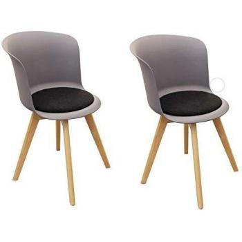 Design scandinave: lot de 2 chaises grises de The Home Deco Factory