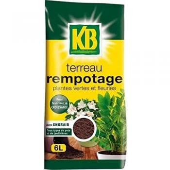 KB Terreau Rempotage 6L – Parfait pour Plantes Vertes & Fleurs