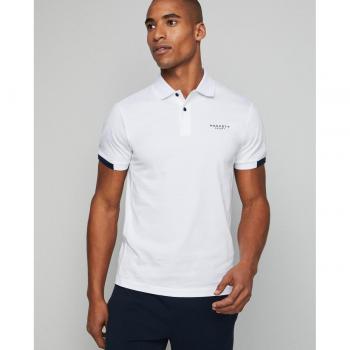 Hackett Polo a Maniche Corti XL in Bianco