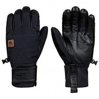 Quiksilver Squad Homme : gants de ski & snowboard couleur noire, taille moyenne (M)