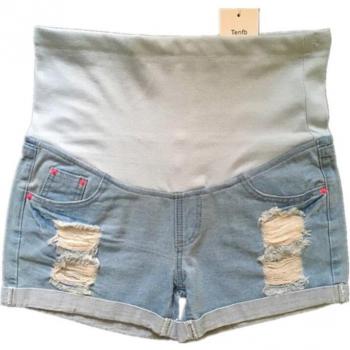 Short de grossesse en denim