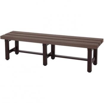 Gartenbank MCW K60 – 150 cm, WPC‑Alu‑Hybrid, ohne Öle/Lacke, Braun
