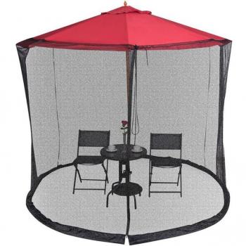 Pérgola de Sombra 300x230 cm – Mosquitera, Cremállera y Cobertura Roja