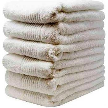 TRIDENT Collection Blanche, 100% Coton, Anti-Microbien Sûr, Ensemble