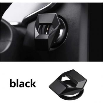 Black Red Push Button Switch Cover