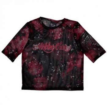 Black Dr Feelgood Mesh Crop Top for Women – Size S – Motive