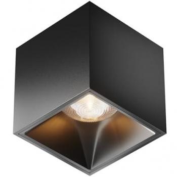 Plafoniera Dimmerabile Alfa LED Nero 12W 90Ra