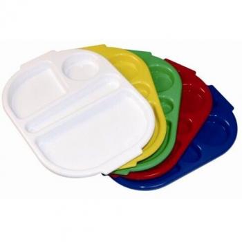 Large White Food Compartment Trays – 10 Unit Kit