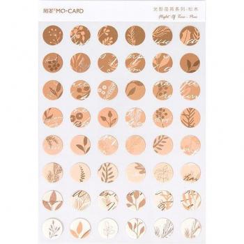 Cute Vintage Plant Background Stickers